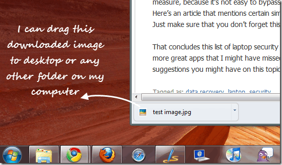 drag and drop downloads in Chrome
