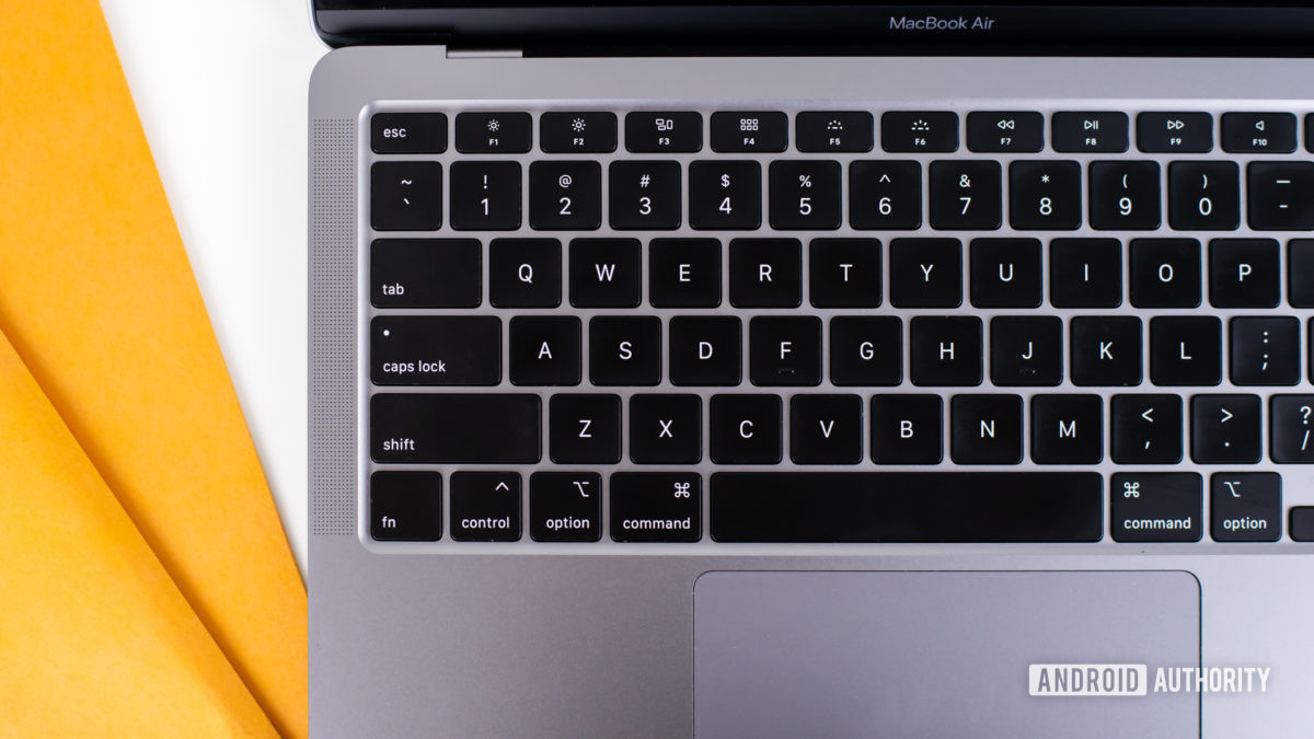 2020 MacBook Air review keyboard