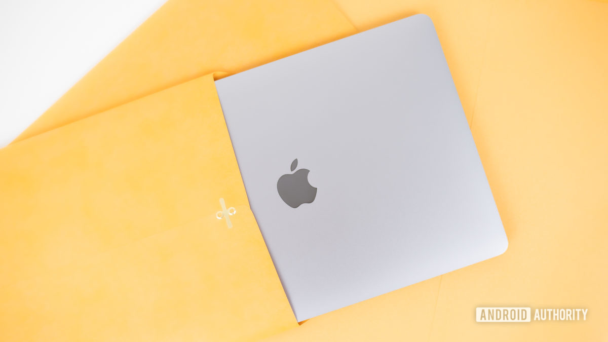 2020 MacBook Air review laptop inside manila envelope1